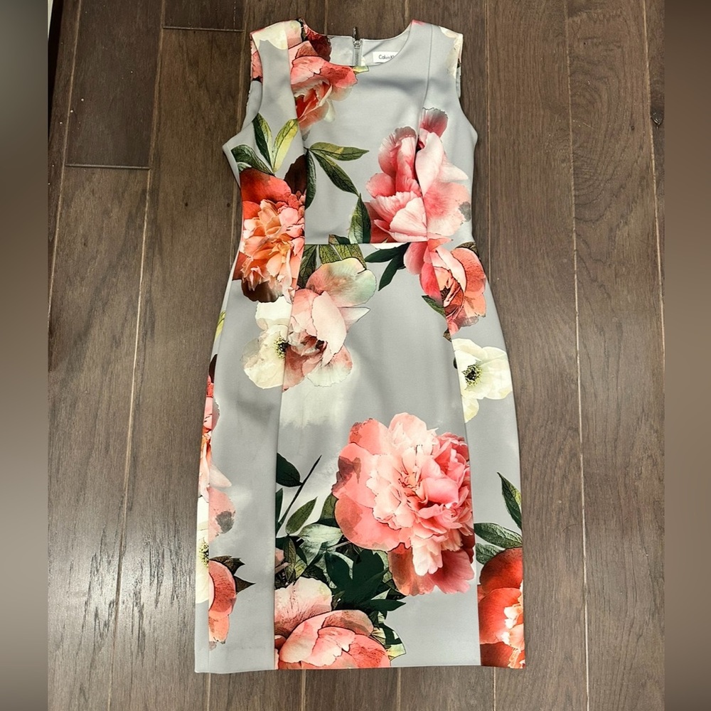 Calvin Klein Floral Dress - Size 6 P